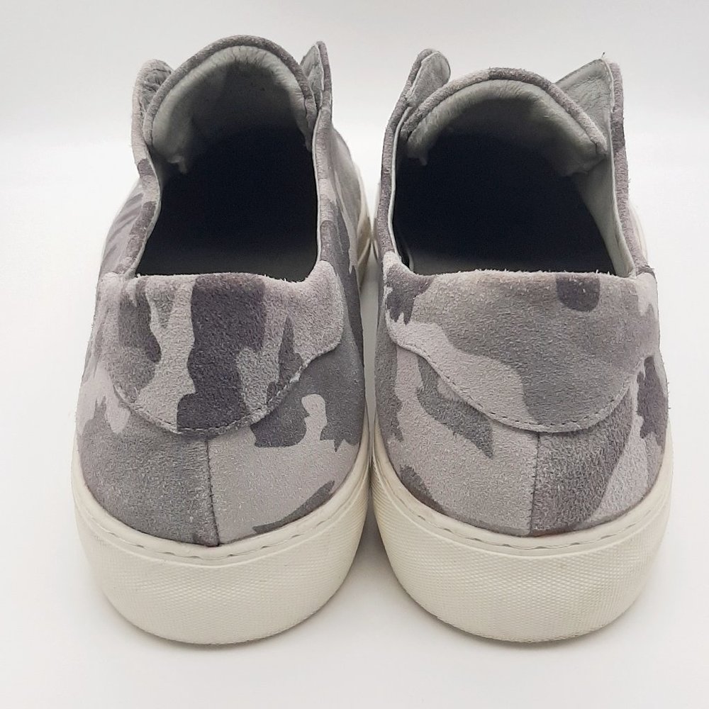 J/Slides NYC Gray Camo Suede Slip On Platform Sneakers SZ 10 - Picture 6 of 12